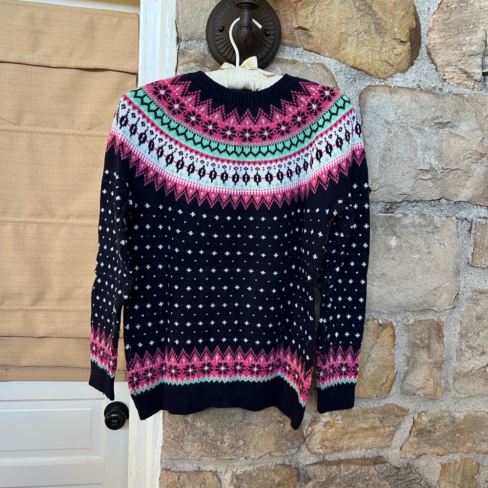 Talbots Falling Snow Fair Isle Cardigan - Picture 4 of 7